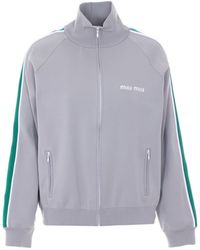 Miu Miu - Logo Track Jacket - Lyst