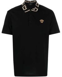 Versace - Greca Polo Short Sleeve - Lyst