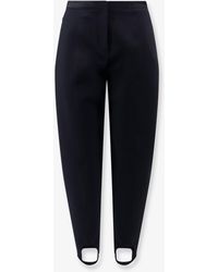 Loewe - Stretch Wool Blend Stirrup Trousers - Lyst