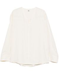 TOTEME - V-Necked Blouse - Lyst