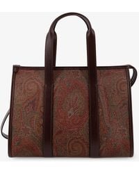 Etro - Top Handle Bauletto M Arnica Paisley Jacquard Fabric Shoulder Bag - Lyst