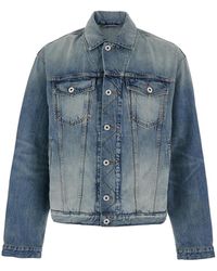 KENZO - Pop' Jacket With Logo Patch On The Rear And Maxi Logo On The Rear - Lyst
