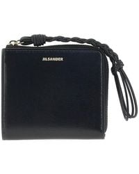 Jil Sander - Tangle Leather Zippered Cardholder - Lyst