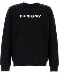 Burberry - Logo Crewneck Sweatshirt - Lyst