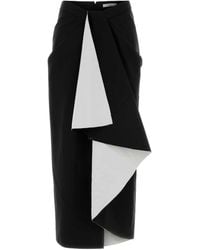 Givenchy - Wool Blend Skirt - Lyst