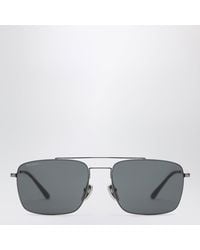 Gucci - Ruthenium Metal Navigator Sunglasses - Lyst