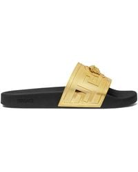 Versace - La Medusa Rubber Slides - Lyst