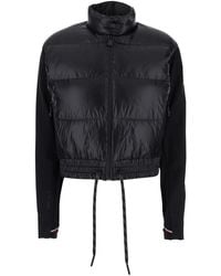 Moncler - Jacket With Zip And Logo Applied On The Sleeve - Lyst