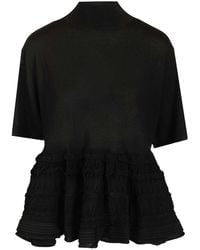 Alaïa - Alaã¯A Cryoline Wool Top - Lyst