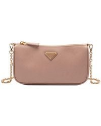 Prada - Saffiano Leather Shoulder Bag - Lyst