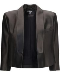 Balmain - Spencer Leather Jacket - Lyst