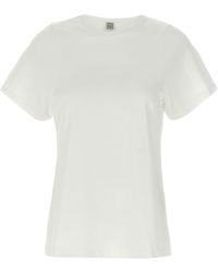 TOTEME - 'Curved Seam' T-Shirt - Lyst