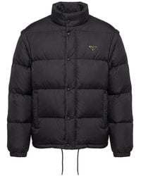 Prada - Re-Nylon Short Down Jacket - Lyst