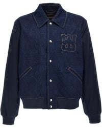 Wales Bonner - 'The Echo Denim Varsity' Jacket - Lyst