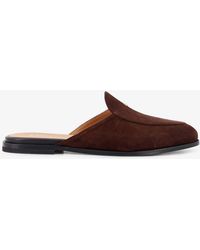 Dior - Dior Antibes Suede Mules Sandals - Lyst