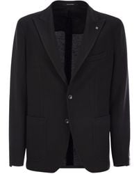 Tagliatore - Virgin Wool Blend Jacket - Lyst