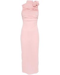 Magda Butrym - Midi Dress With Ruffles - Lyst