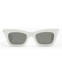 Gucci - White Rectangular Sunglasses - Lyst