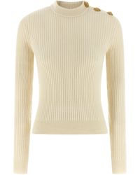 Balmain - Ribbed Sweater - Lyst
