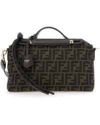 Fendi - 'By The Way Medium' Handbags With All-Over Ff Pattern And Logo Pendant - Lyst