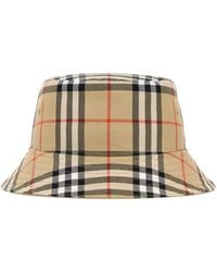 Burberry - Check Bucket Hat - Lyst