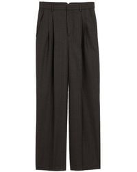 Ami Paris - Wool High-Waisted Trousers - Lyst