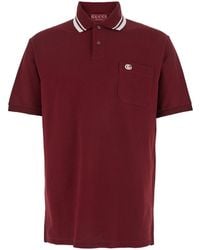Gucci - Cotton Piquet Polo Shirt With Embroidery, Ready-To-Wear - Lyst