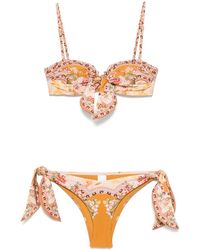 Zimmermann - Wylie Printed Bikini Set - Lyst