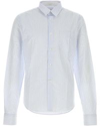 Prada - Embroidered Poplin Shirt - Lyst
