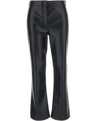 Max Mara - Pants, Ecoleather Polyester Trousers - Lyst