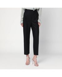 Alberta Ferretti - Wool-Blend Trousers - Lyst