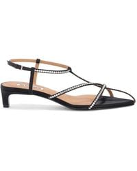 Jil Sander - Low-Heeled Cage Sandals - Lyst
