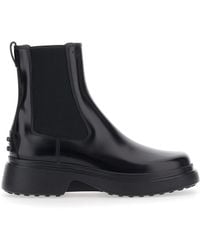 Tod's - Ankle Boots Leather Blend Sheep - Lyst