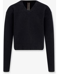 Rick Owens - Tommy V Neck Alpaca Blend Sweater - Lyst