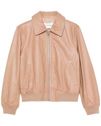 Yves Salomon - Zip-Up Leather Jacket - Lyst
