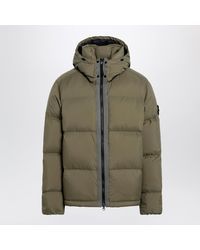 Stone Island - Military Ripstop Nylon Zip-Up Down Jacket - Lyst