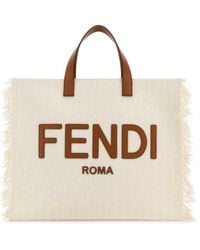 Fendi - Borsa A Mano Frayed-Edge - Lyst