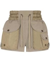 Balmain - Cargo Shorts With Elastic Waist - Lyst