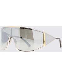 Loewe - Metal Mask Sunglasses With Adjustable Nose Pads - Lyst