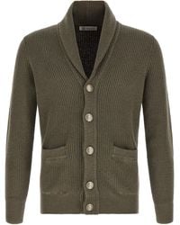 Brunello Cucinelli - Malfilé Cotton Cardigan - Lyst