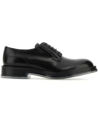 McQueen - Leather Float Lace-Up Shoes - Lyst