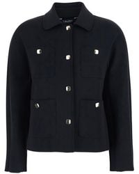 Max Mara - 'S Maxmara 'Armonioso' Jacket With Classic Collar And Front Patch Pockets - Lyst