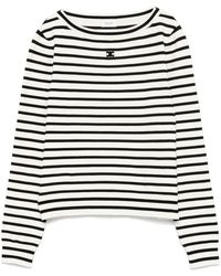 Celine - Striped Wool Sweater - Lyst