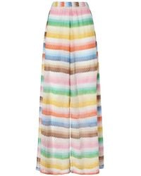 Missoni - Beach Pants With Zigzag Slit - Lyst