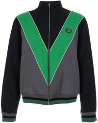 Valentino - And High Neck Sweatshirt With Inlaid V On The Front - Lyst