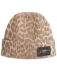 Ganni - 'Leo' Multicoloured Wool Blend Beanie - Lyst