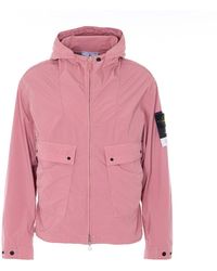 Stone Island - Logo Light Compact Touch Poly-Tc Jacket - Lyst