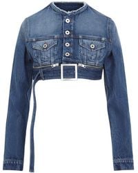 Jean Paul Gaultier 'Junior Gaultier' Denim Jacket in Black