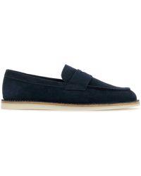 Prada - Suede Loafers - Lyst