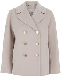 Max Mara - 'S Maxmara 'Margot' Double-Breasted Jacket With Wide Classic Lapels - Lyst